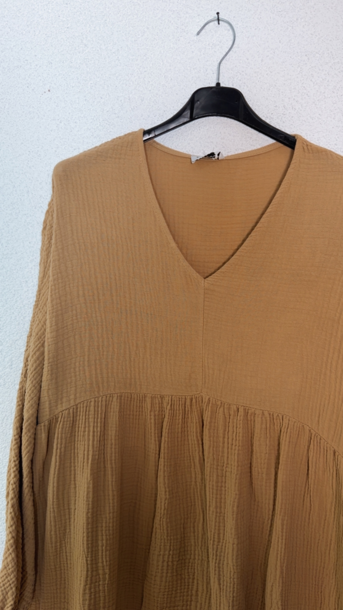 Musselin Kleid „Mombasa Uni“ – Made in Italy | 100 % Baumwolle | bis Gr. 44