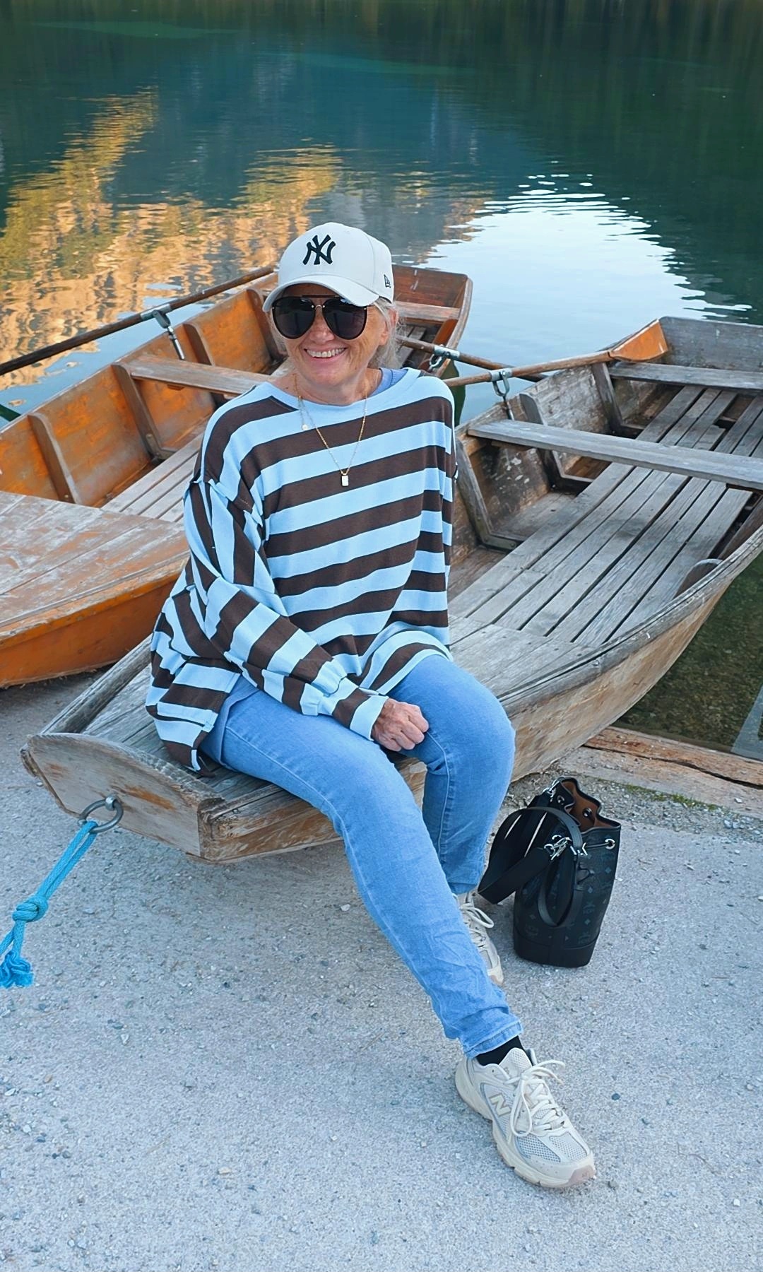 OVERSIZE SWEATER AYLIN BLOCKSTREIFEN 34-44/46 Made in Italy