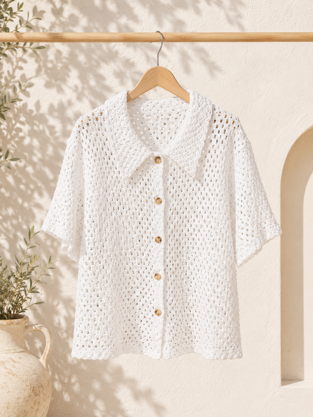 Bluse Zaria Häkelbluse Uni Made in Italy 34-40/42