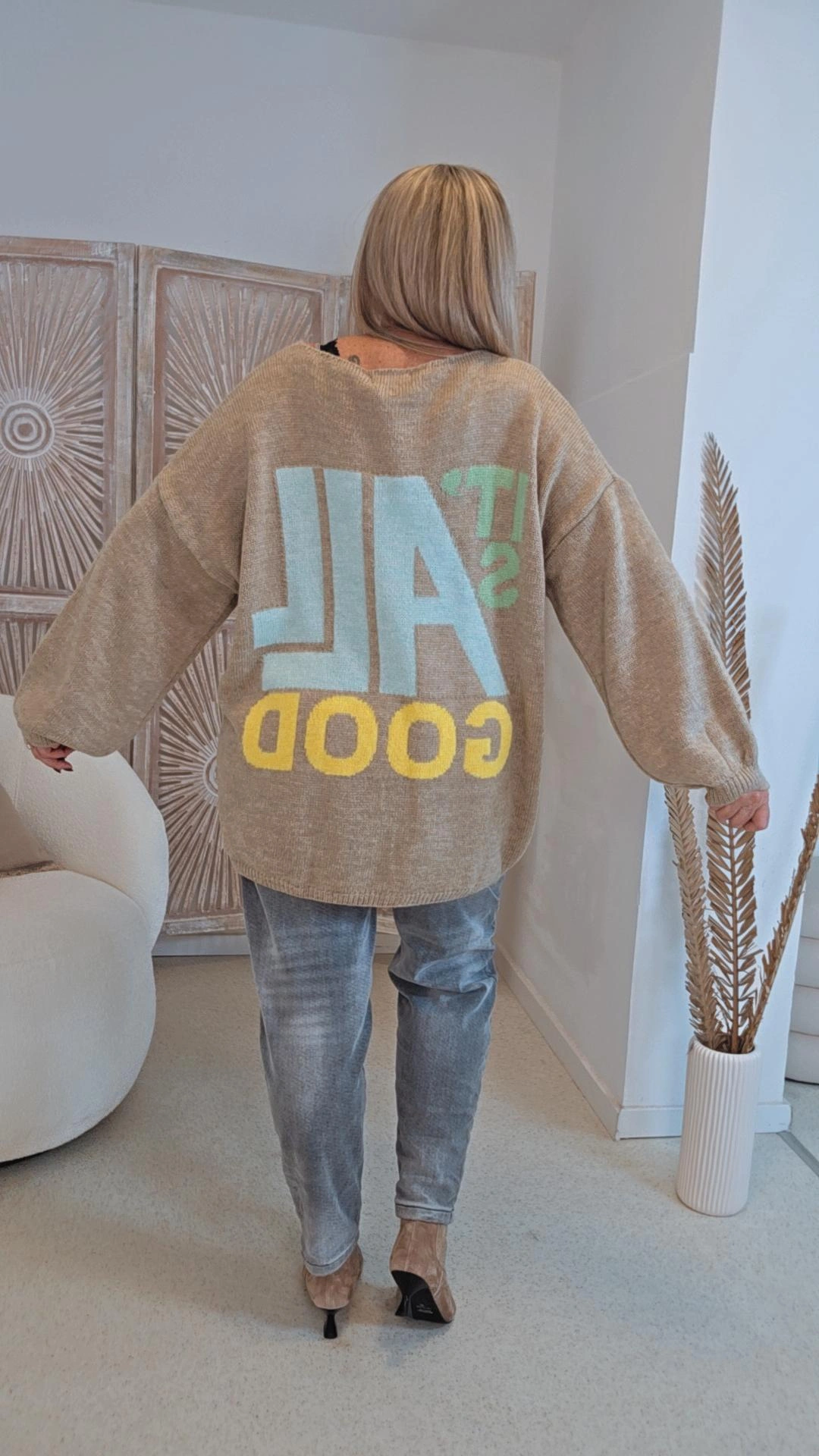 TREND PULLOVER CELINA Made in Italy Strickpullover 34-44 Smile Good