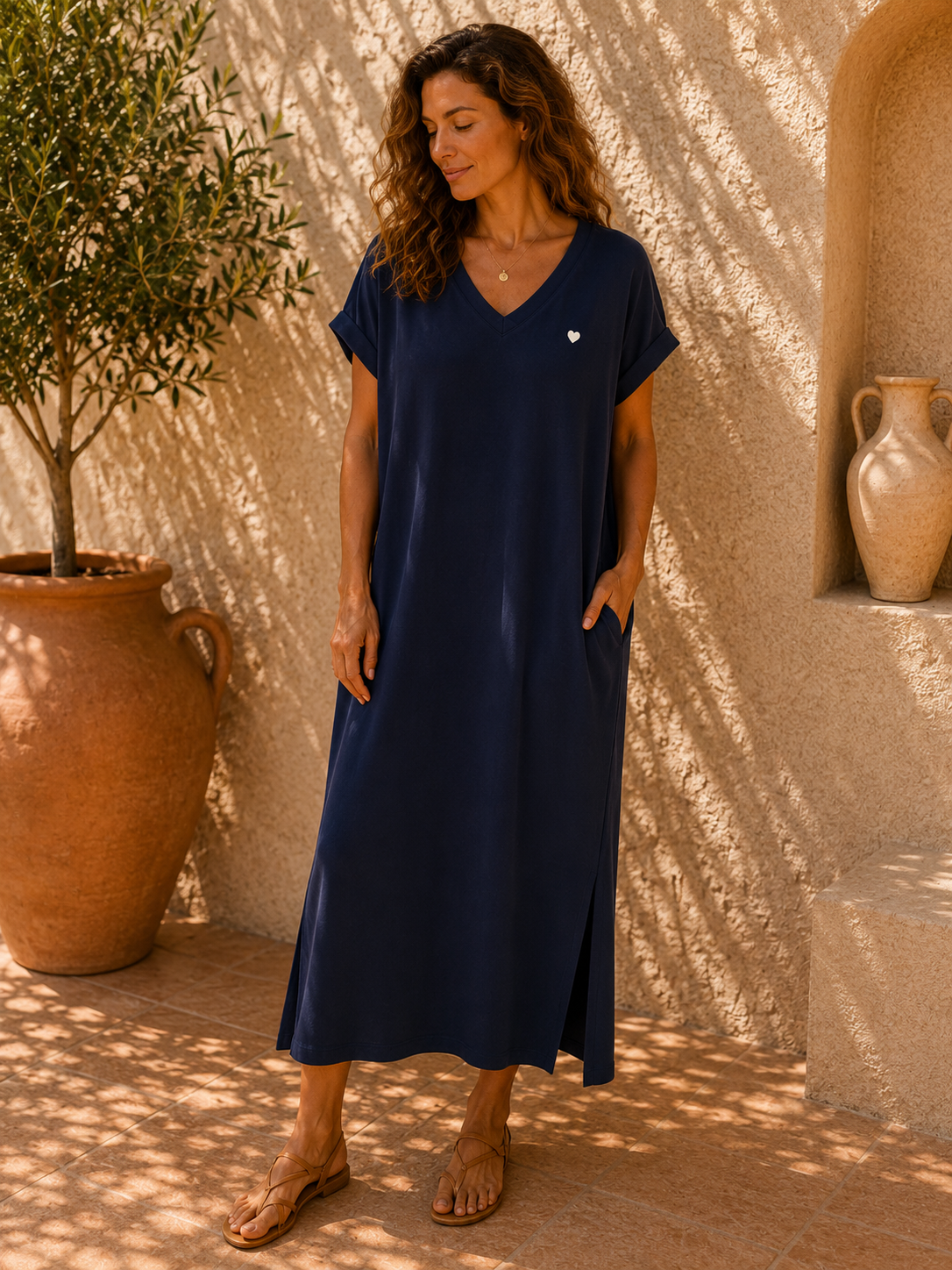 Sweatshirt-Kleid Taliya Mini Herz Made in Italy 34-42/44