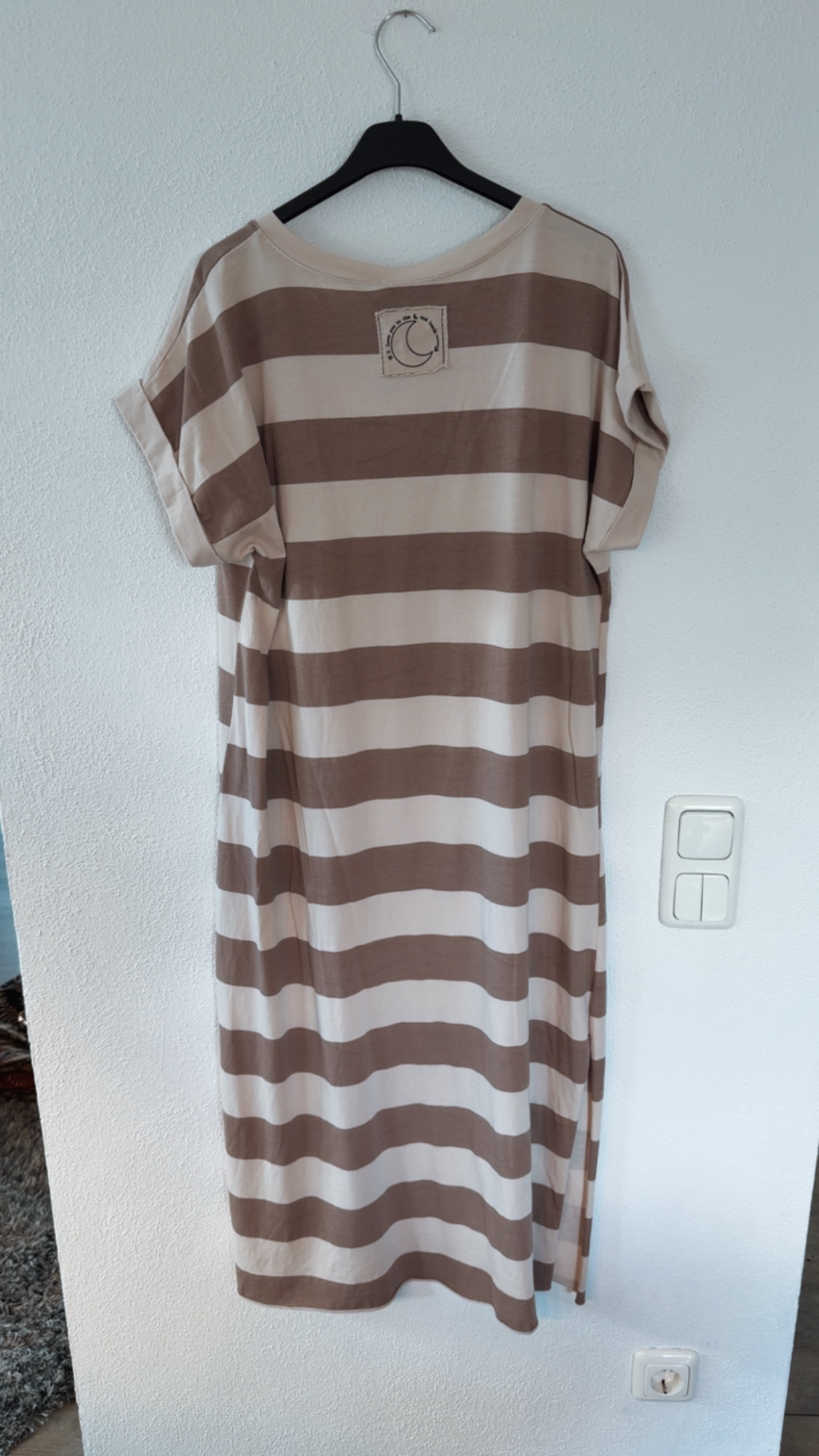 🌸 Shirtkleid „Candy Breeze Stripes – Blockstreifen Made in Italy 34-42