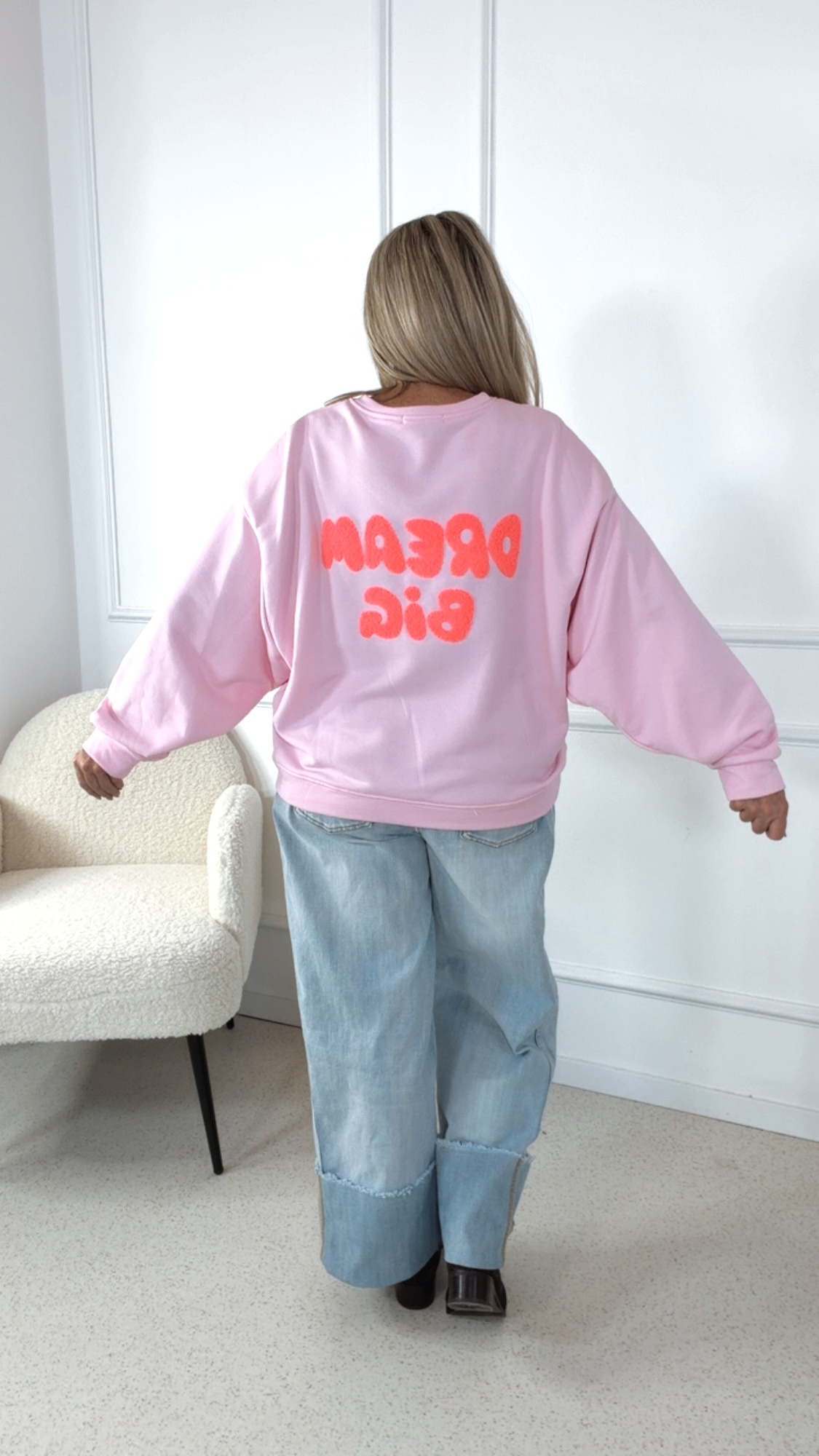 STATEMENT SWEATER DREAM BIG Made in Italy 34-42