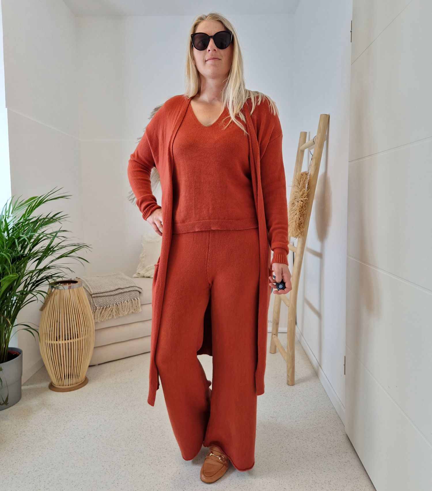 3-TEILIGES STRICK SET BEATRICE ROST 36-40 Made in Italy Hose Pullunder Mantel Cardigan 3-TEILIGES STRICK SET BEATRICE ROST 36-40 Made in Italy Hose Pullunder Mantel Cardigan