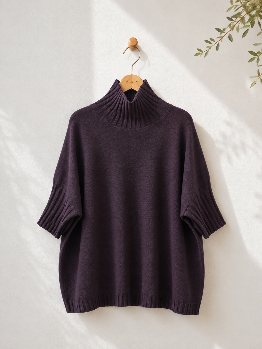 Strickpullover mit Stehkragen & Rippenstrick I NO. SP0017 I Made in Italy 34-42/44