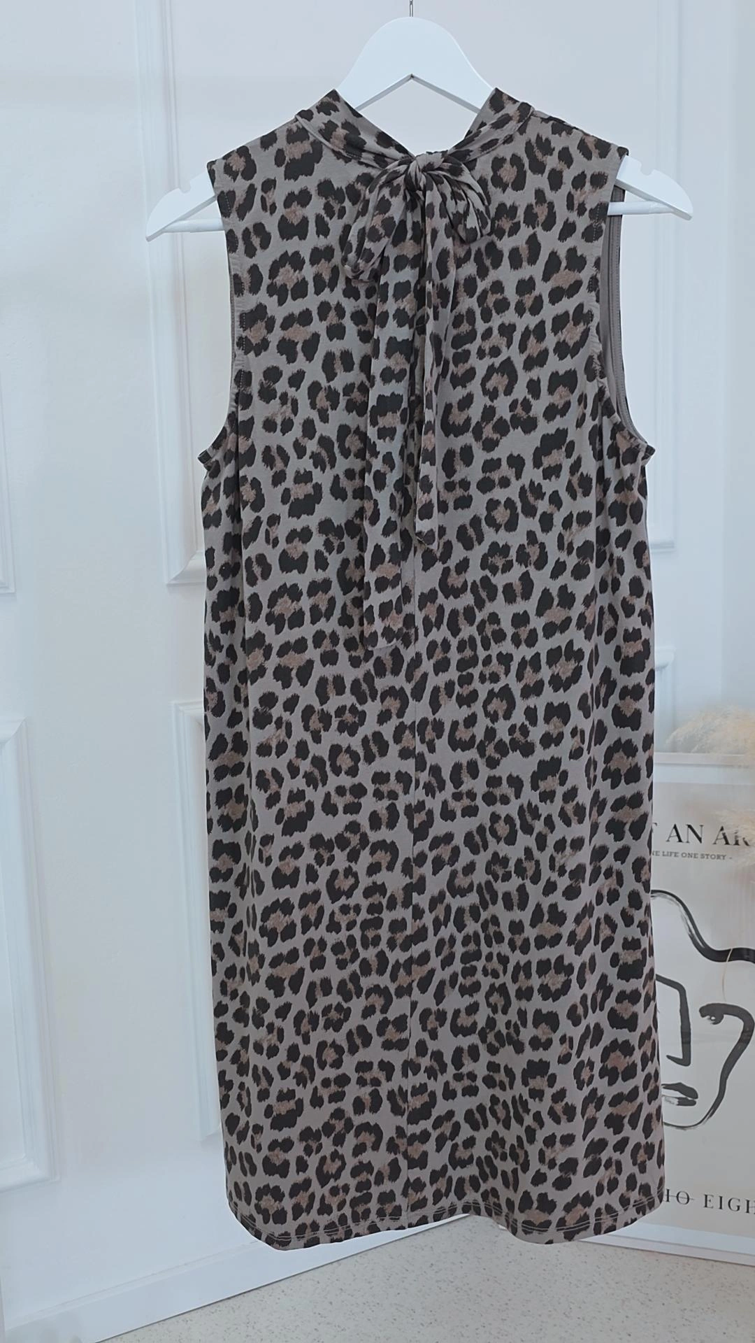 SOMMER KLEID OTTILIA LEO SCHLEIFE Viskose Made in Italy 34-42