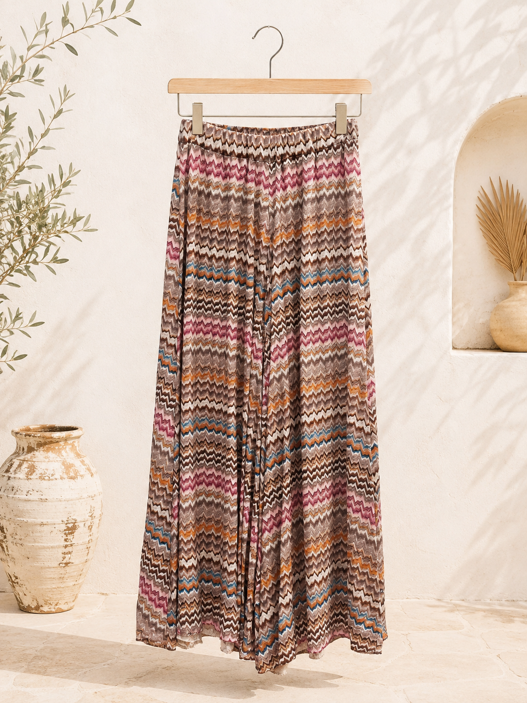 Hosenrock Leandra Zickzack Muster Made in Italy 34-38 Sommerschnapper – vom Umtausch ausgeschlossen