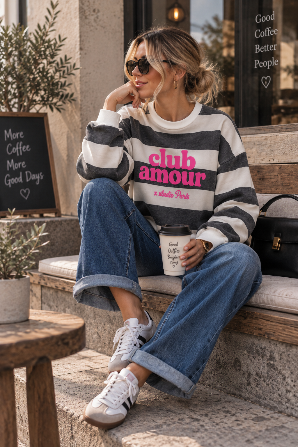 SW0118 Streifen-Sweater Paris I 34-42 I Made in Italy