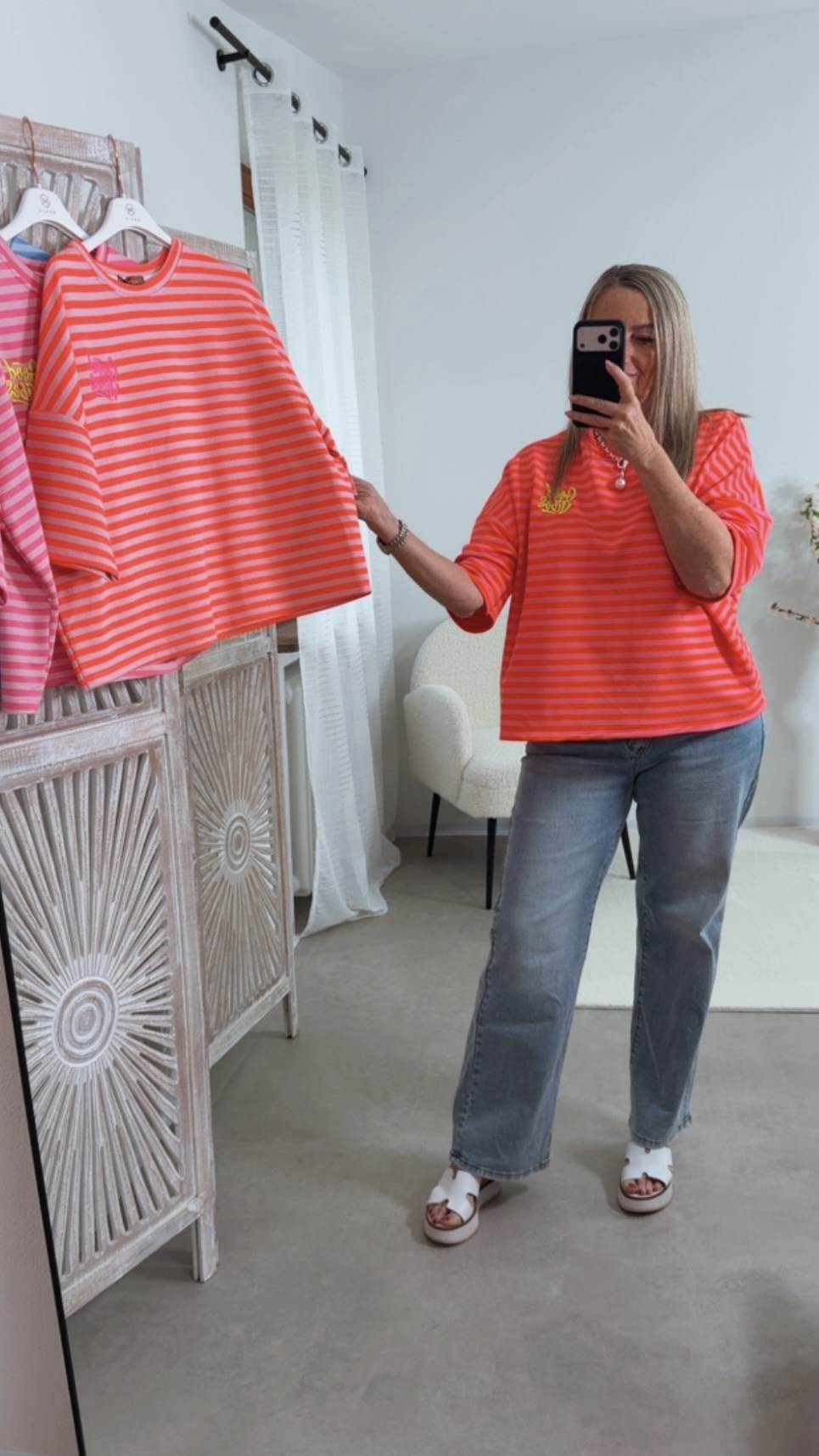 Basic Shirt GOODVIBES Made in Italy Streifen 36 -42