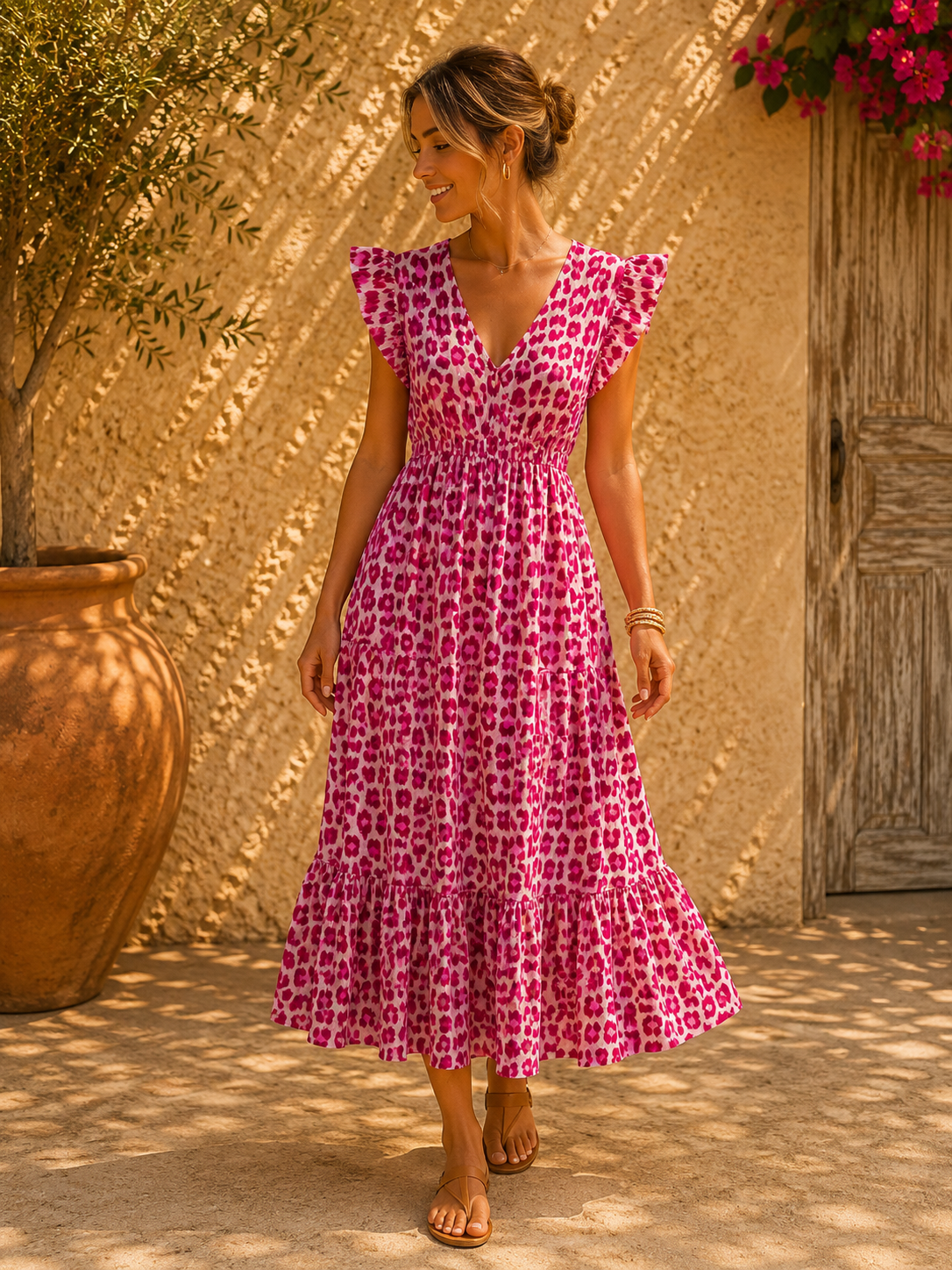 Kleid Arusha – Musselinkleid mit Boho-Charme  – Made in Italy |  tragbar bis Größe 42/44