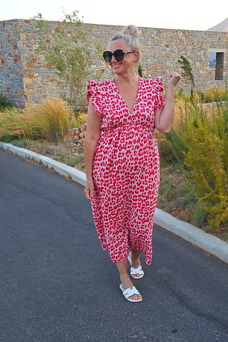MUSSELIN LEO KLEID ZOE 34 - 42 Made in Italy ärmellos Rüsche