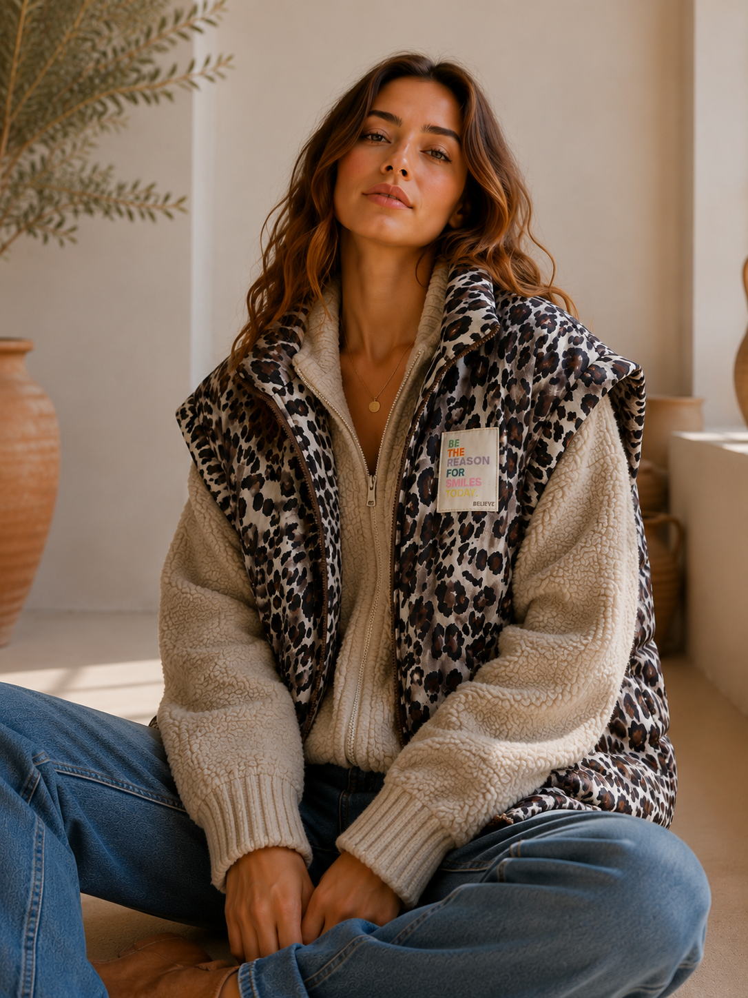 Kapuzen-Cardigan Boucle I SJ0025 I Made in Italy 34-40/42 Strickjacke