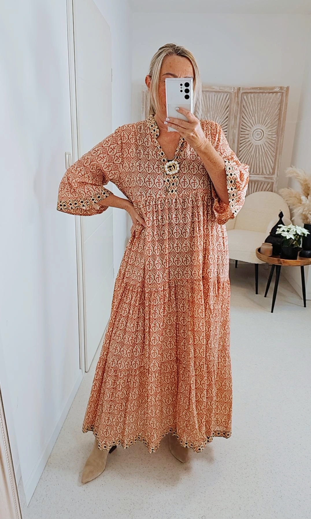 TUNIKA KLEID MADISON ROT 34-42 Italy Style langes Sommerkleid DRESS TUNIKA KLEID MADISON ROT 34-42 Italy Style langes Sommerkleid DRESS