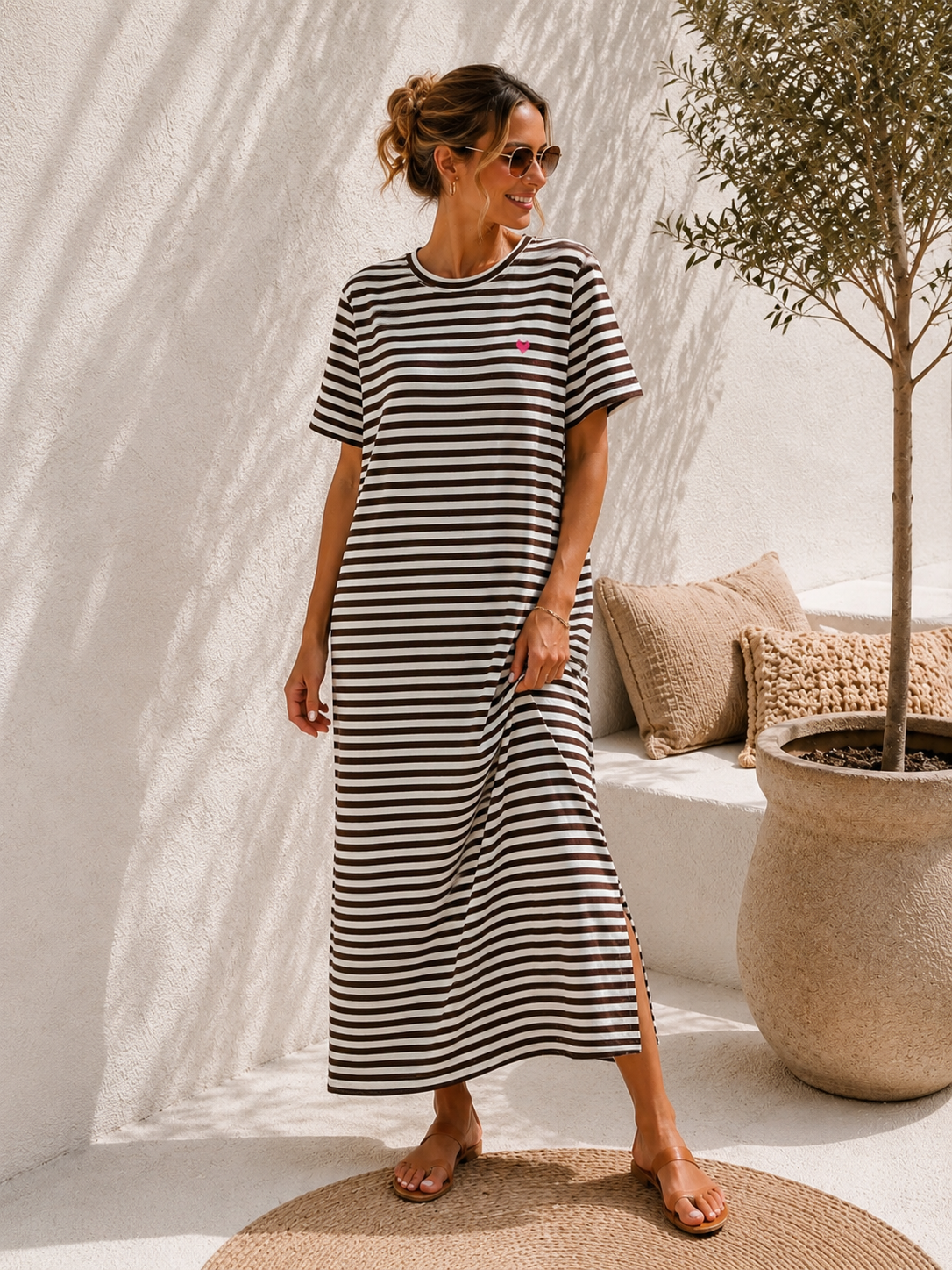 Maxikleid Vulcano Stripes Made in Italy 34-42/44