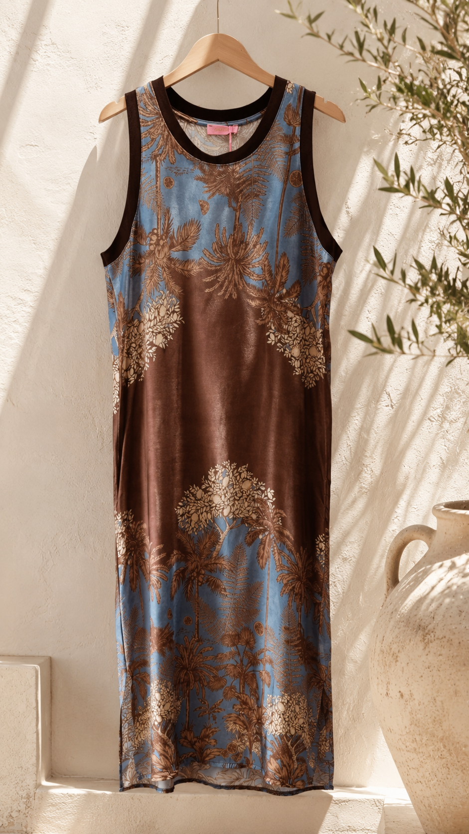 Satin-Kleid Mohea 🌸🌴Made in Italy Viskose Qualtiät Gr. 34-40/42