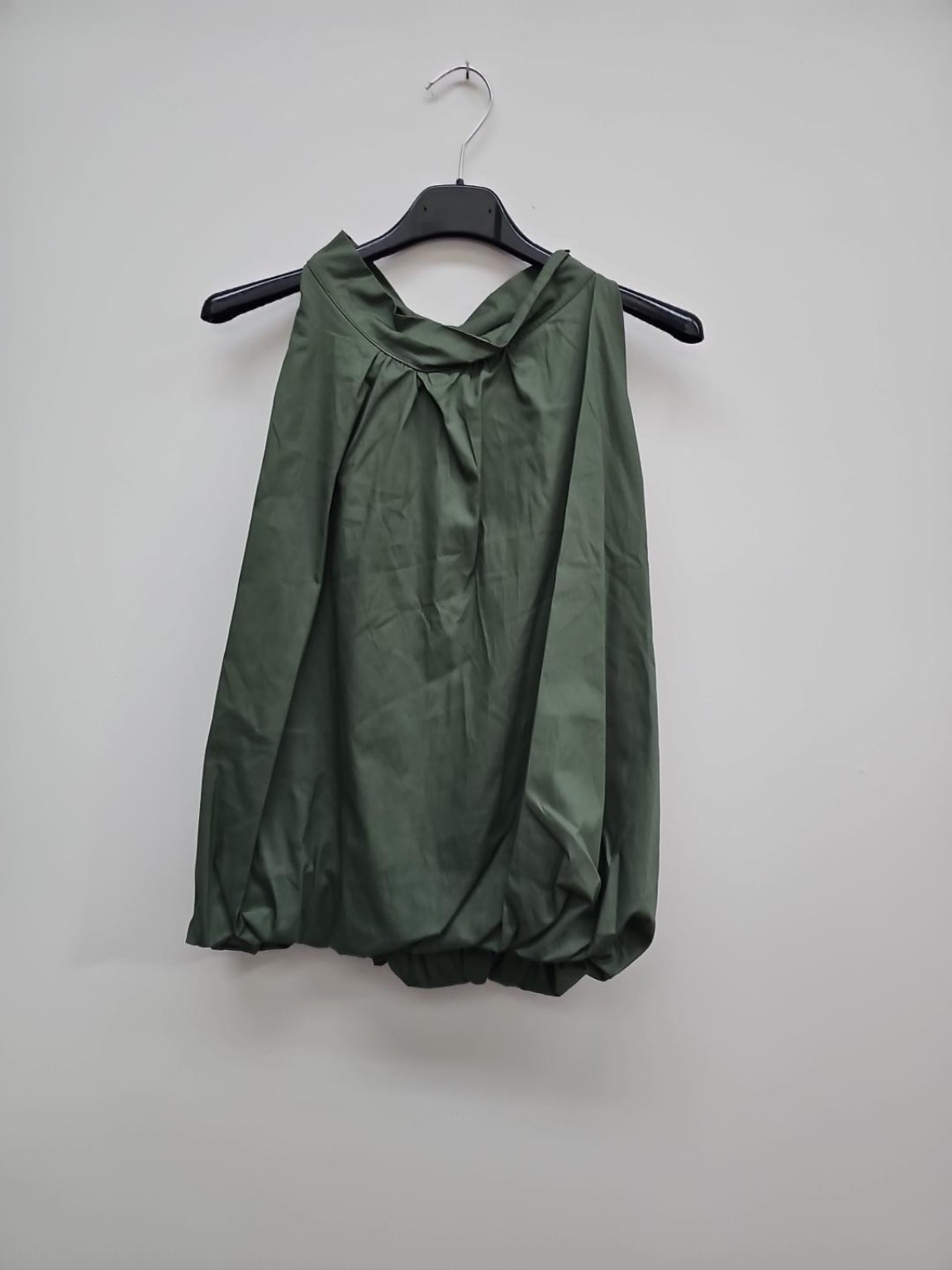 Top Bluse Mariona Uni Bindung im Nacken Made in Italy 34-40/42