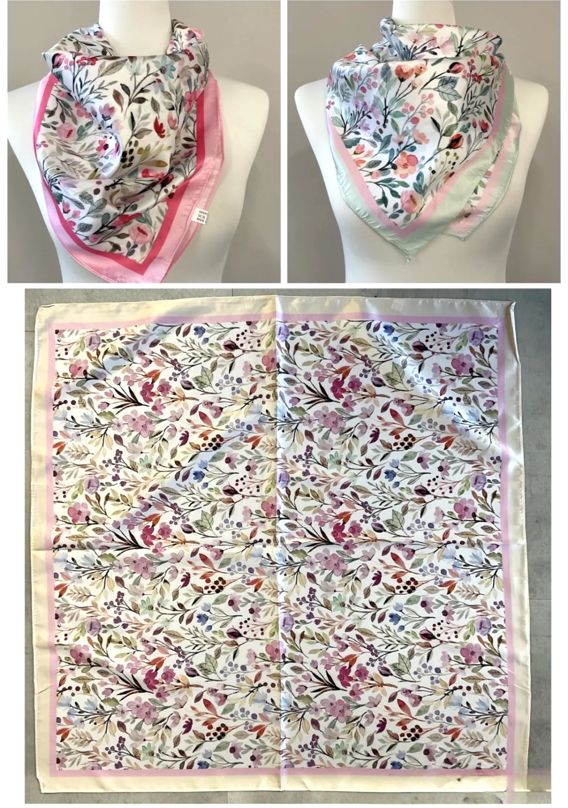 HALSTUCH FLOWER GARDEN Design Tuch Schal Nickituch