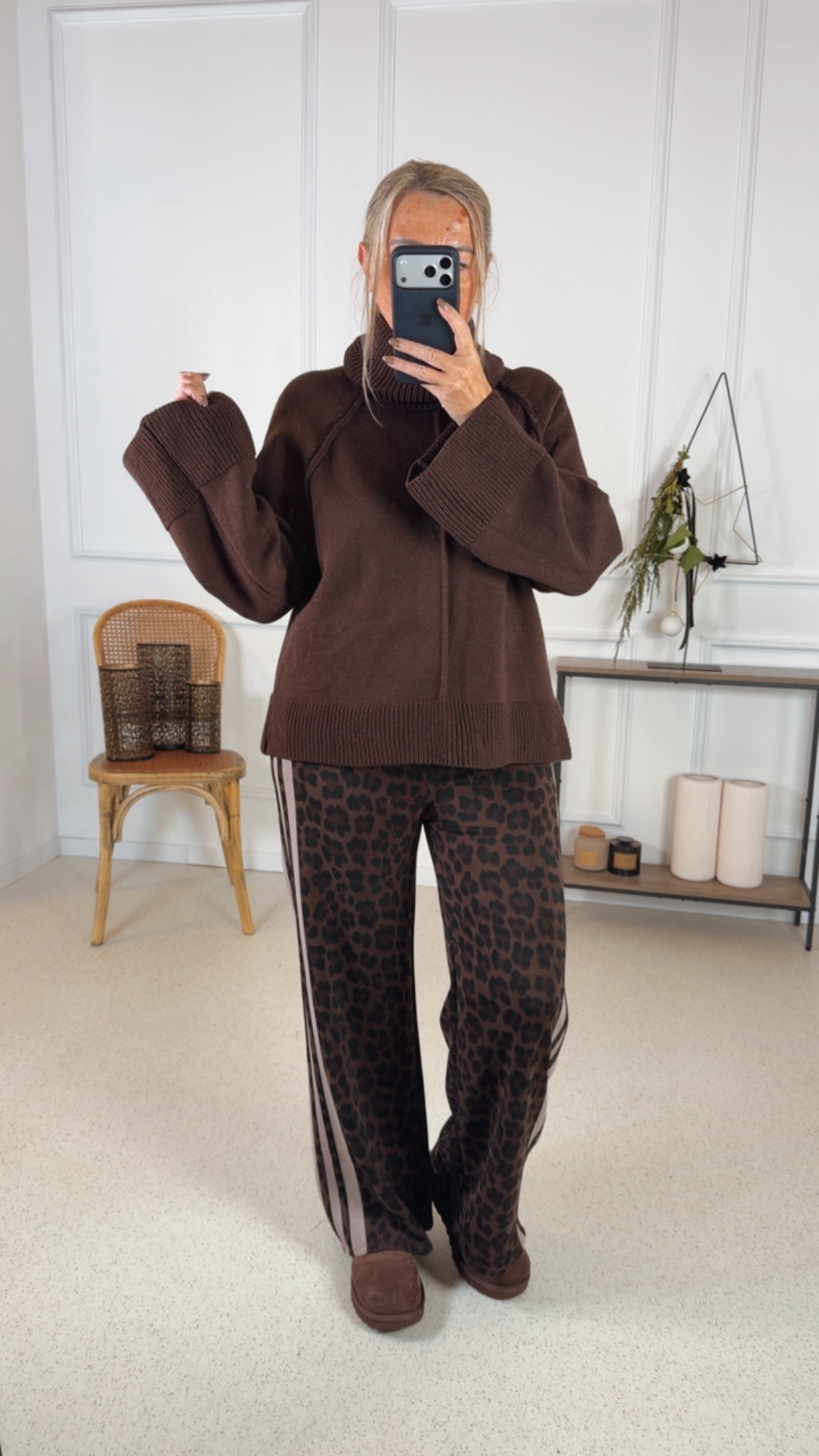 BASIC LEO PANT VALERIE STRIPES 34 - 42 Made in Italy Jogpant Streifen Look