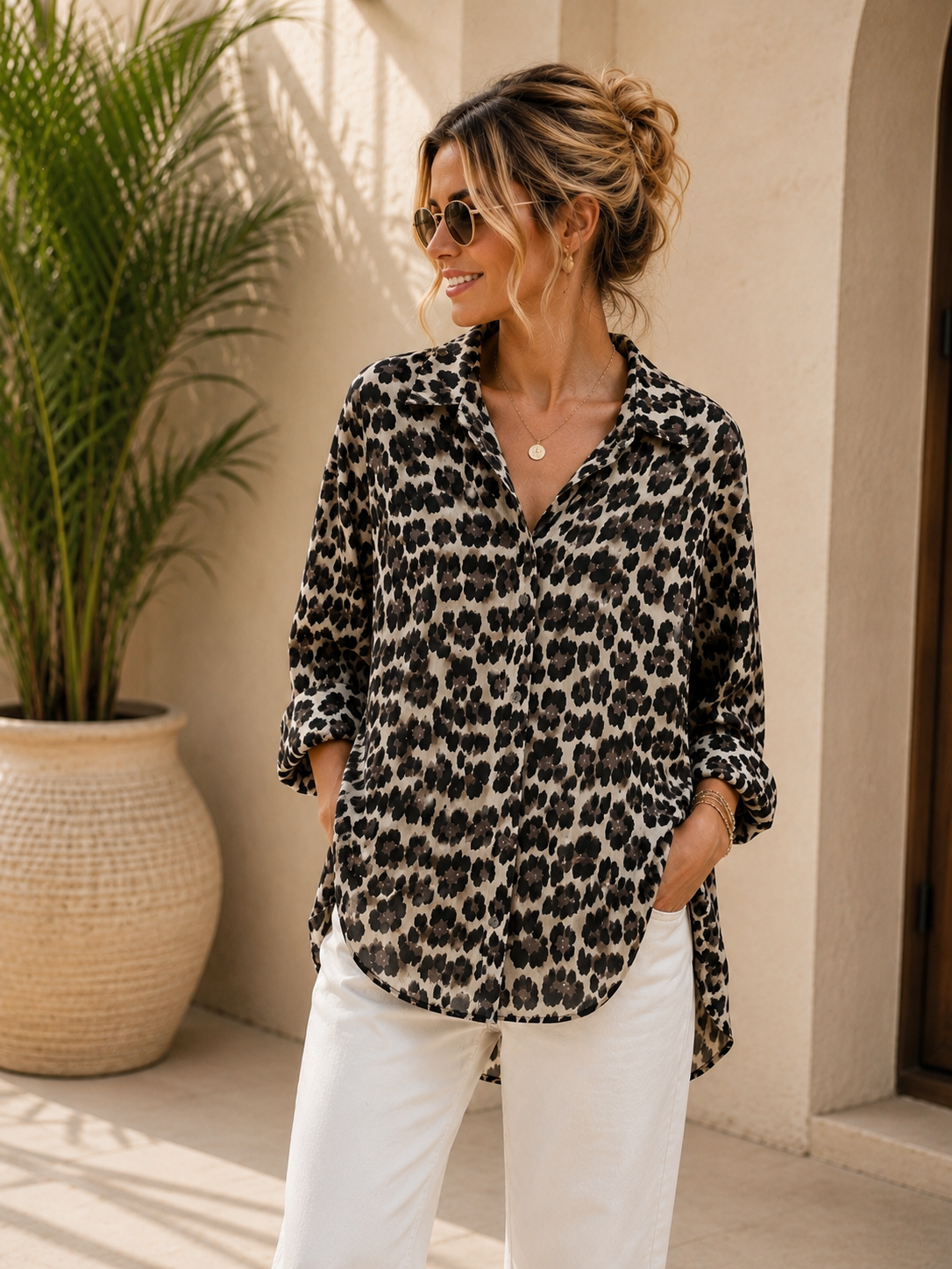 Bluse Musselin Leo Kiano Made in Italy 34-42/44