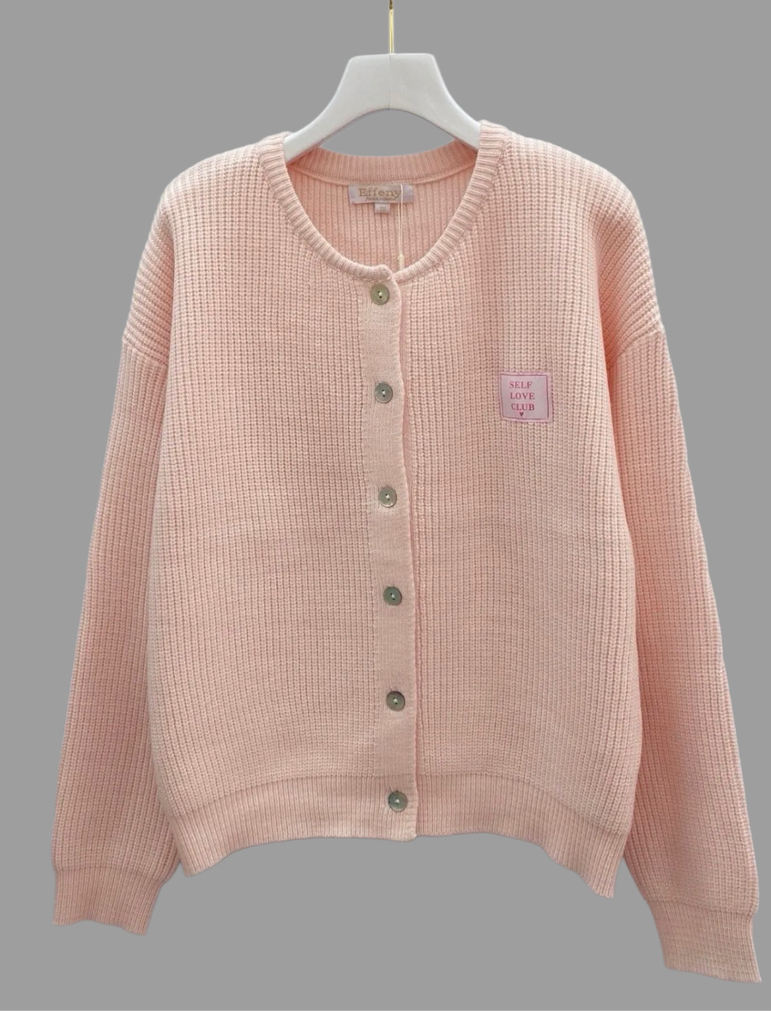 💖STRICKJACKE AMARA SELF LOVE CLUB  34-42 Italy Style Cardigan