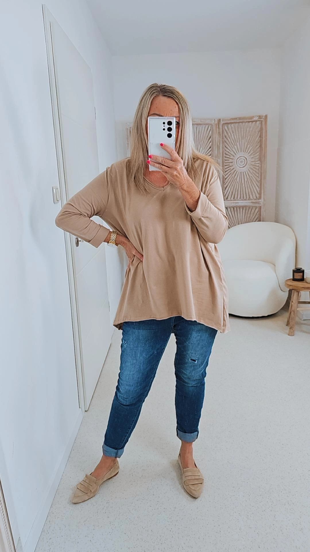 BASIC SHIRT LISA Vokuhila 34 - 44 Made in  Italy Trend Oversize Baumwoll Shirt Variantenartikel