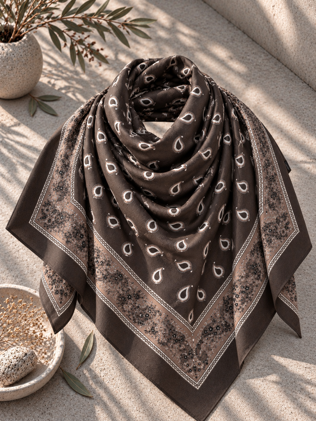 Bandana Tuch – Paisley-Look I T0168 I  Made in Italy