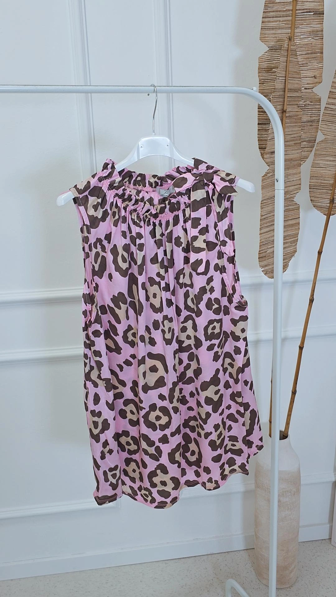 EDLES TOP JOSEPHINE SEIDENMIX SILK LEO Made in Italy 34-42/44