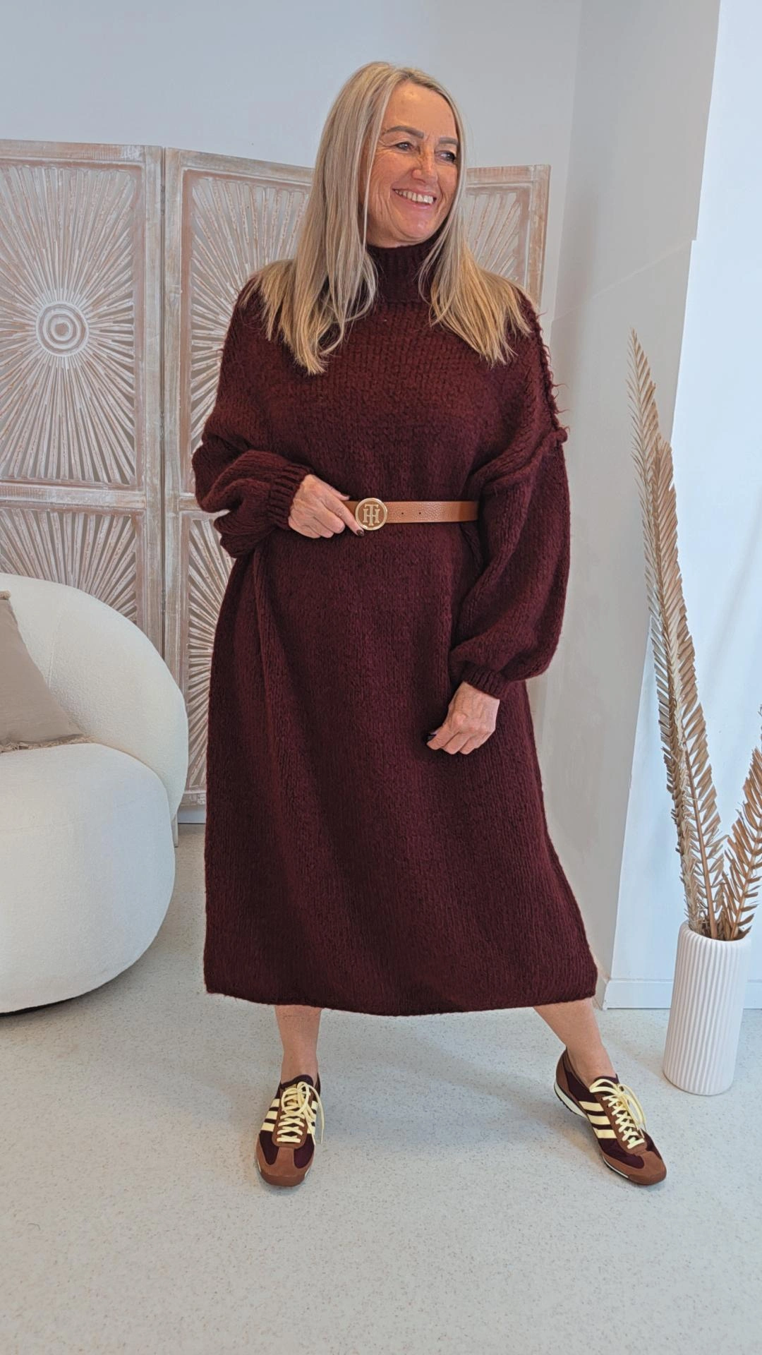 OVERSIZE KNIT KLEID FIONA Made in Italy 34-48/50