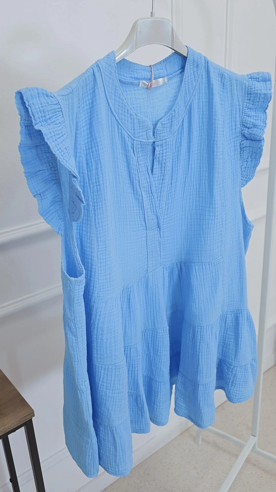 MUSSELIN BASIC SHIRT BETTINA UNI Made in Italy 34-42