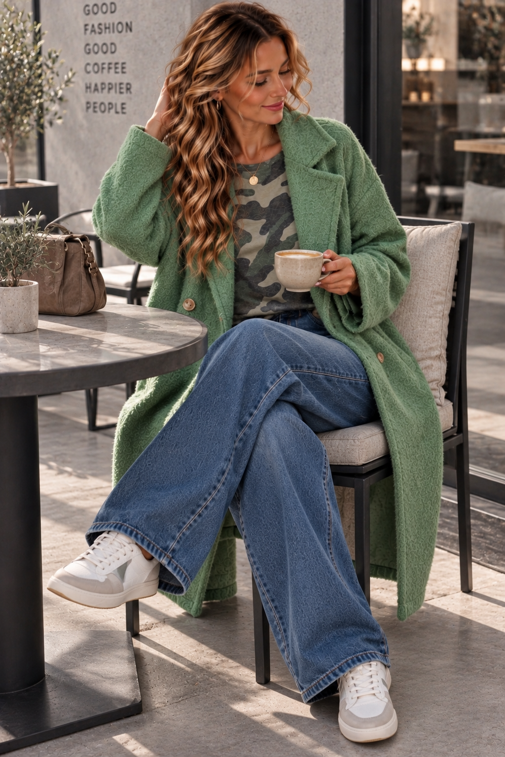TREND MANTEL ELVIRA 36 - 42 Trench Coat Made in Italy