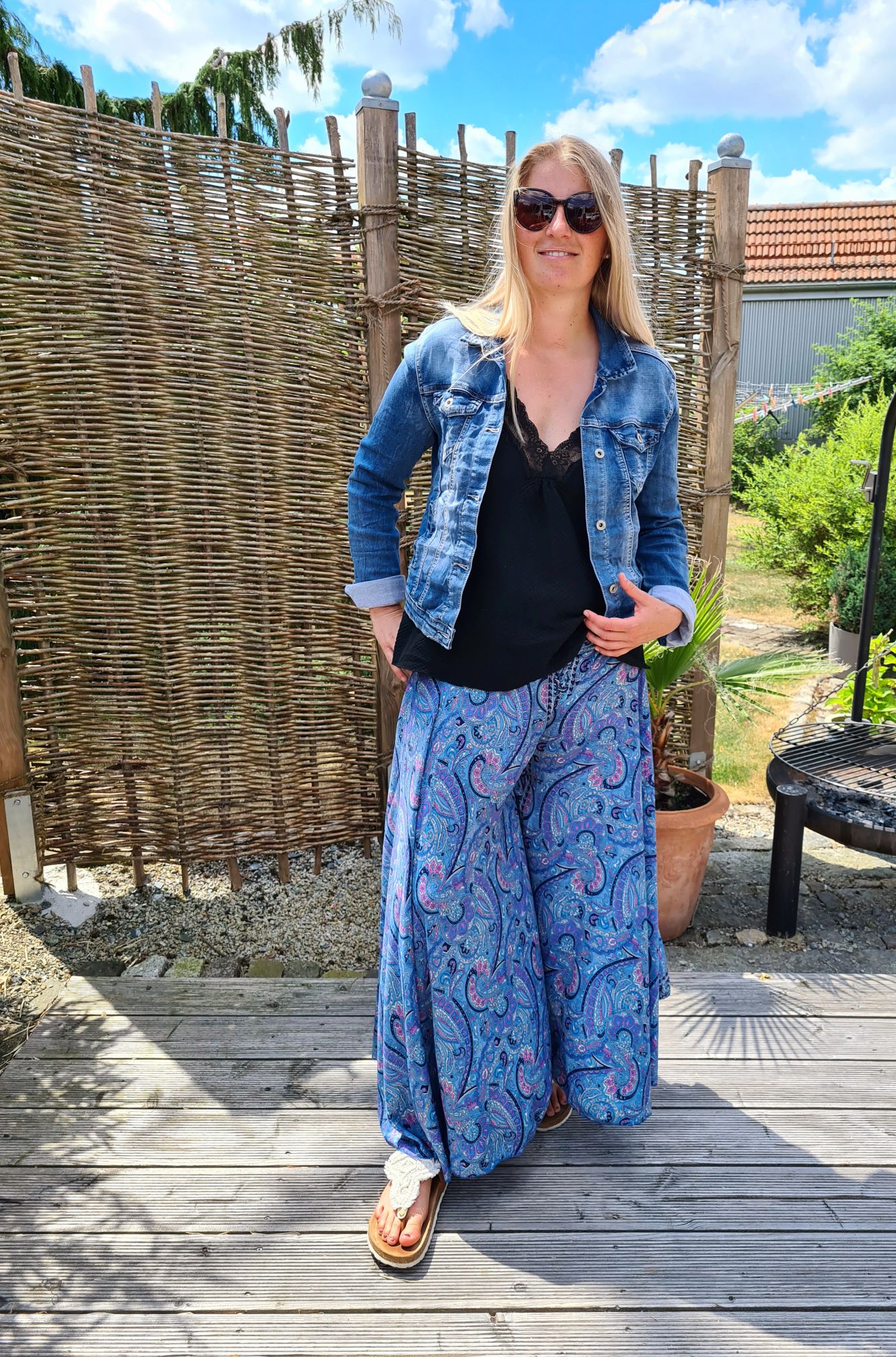 SILK HOSENROCK MALEDIVE BLAU 4 Boho Bohemian Seide Hose Rock Skirt Beach Sommer 34-40/42 SILK HOSENROCK MALEDIVE BLAU 4 Boho Bohemian Seide Hose Rock Skirt Beach Sommer 34-40/42