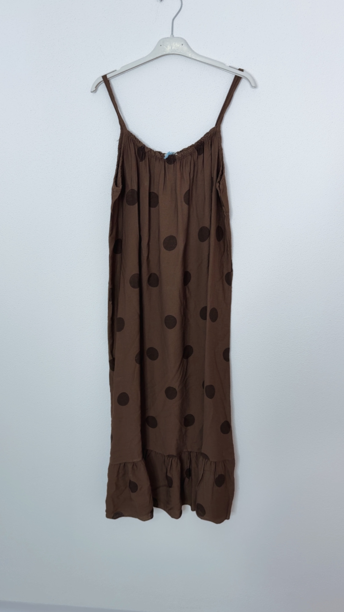 Dots Kleid Isla Spaghettiträger Made in Italy 34-42