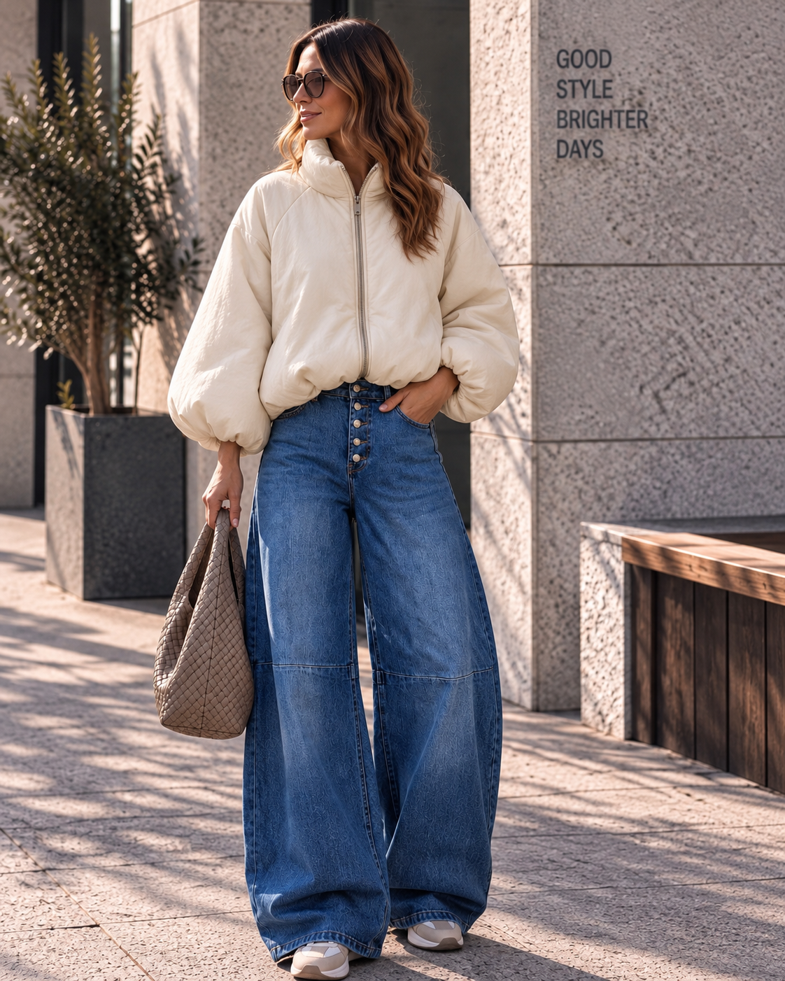 Jacke Puffy Monika – lässiger Allrounder für die Übergangszeit Made in Italy 34-42