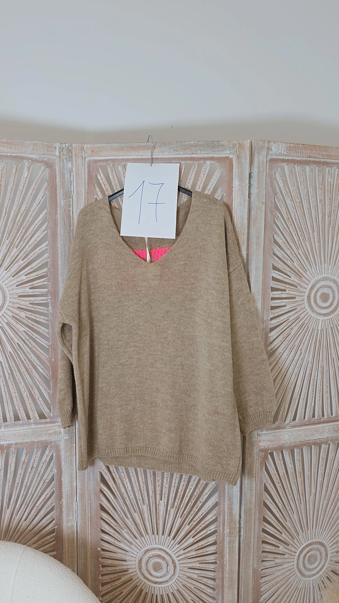 2. WAHL STRICKPULLOVER ANGELA BEIGE-PINK 17