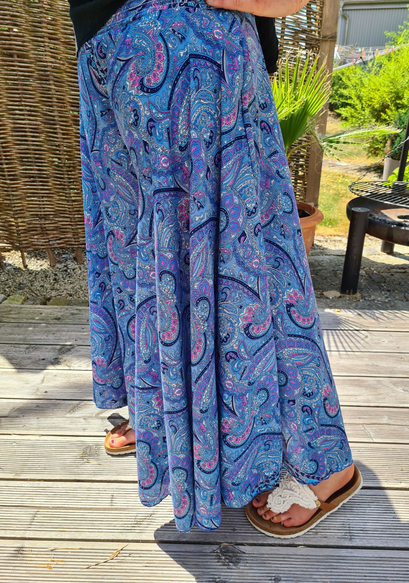 SILK HOSENROCK MALEDIVE BLAU 4 Boho Bohemian Seide Hose Rock Skirt Beach Sommer 34-40/42 SILK HOSENROCK MALEDIVE BLAU 4 Boho Bohemian Seide Hose Rock Skirt Beach Sommer 34-40/42