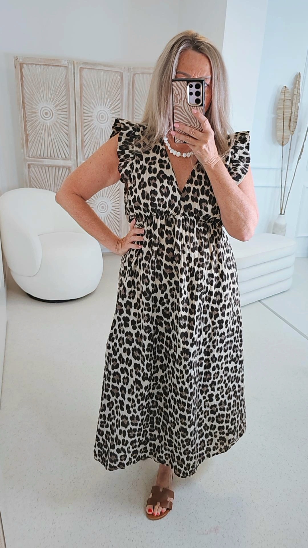 MUSSELIN LEO KLEID ZOE 34 - 42 Made in Italy ärmellos Rüsche