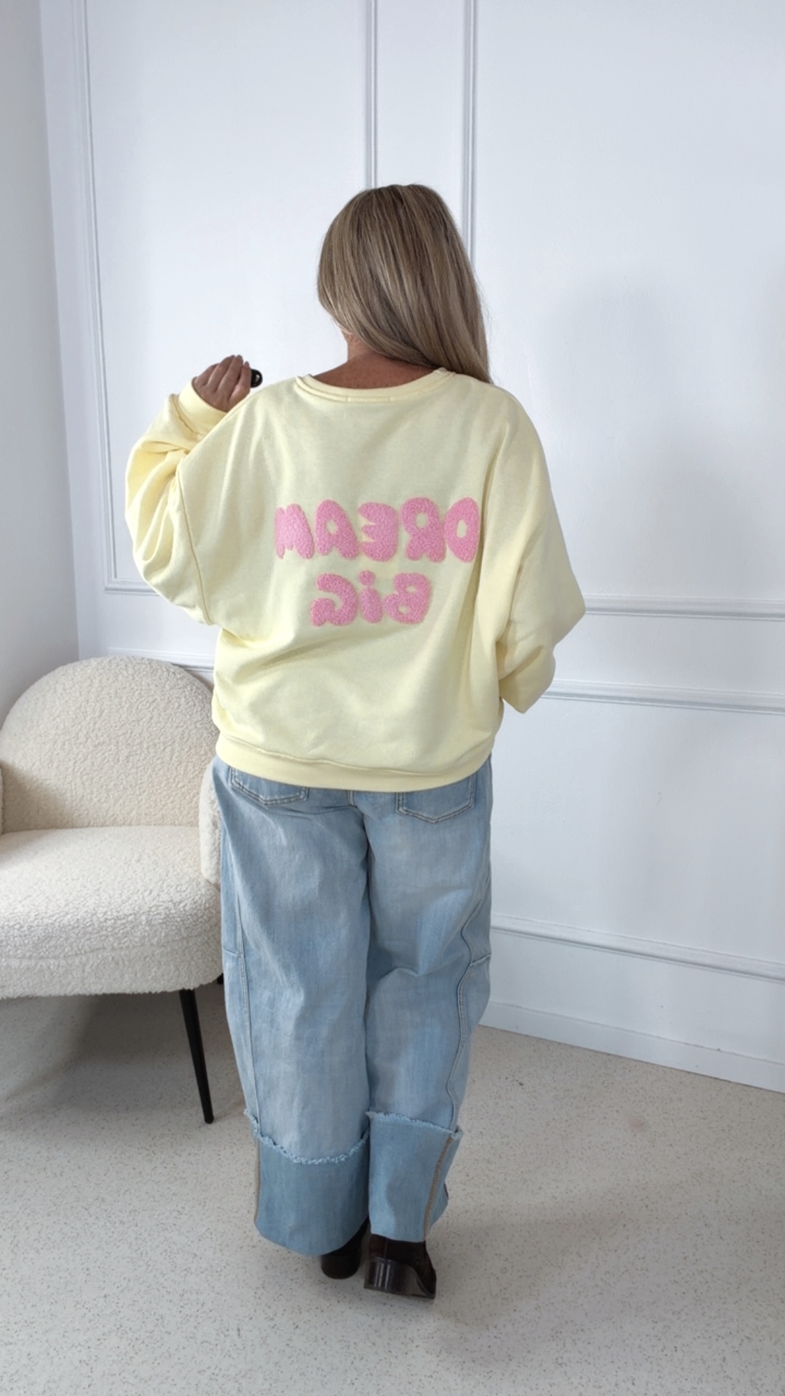 STATEMENT SWEATER DREAM BIG Made in Italy 34-42