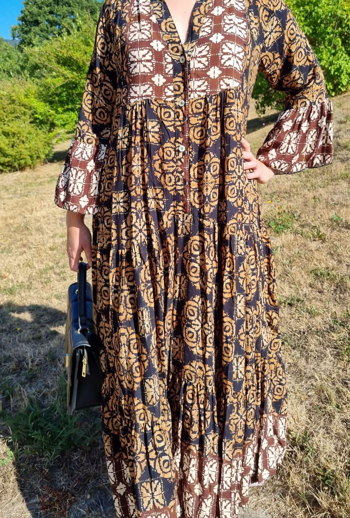 MAXI TUNIKA DRESS ISABELL SCHWARZ 34-40/42 Made in Italy langes Kleid Hängerchen Tunikakleid MAXI TUNIKA DRESS ISABELL SCHWARZ 34-40/42 Made in Italy langes Kleid Hängerchen Tunikakleid