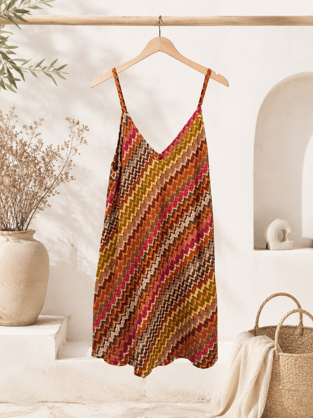 Top Maribel Zickzack-Muster Made in Italy 34-38 Sommerschnapper – vom Umtausch ausgeschlossen