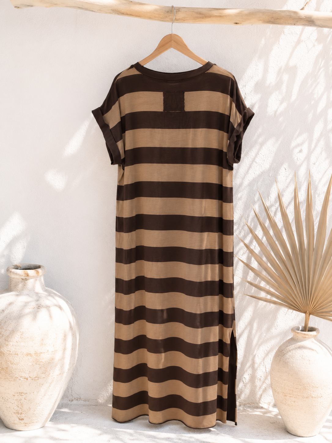 🌸 Shirtkleid „Candy Breeze Stripes – Blockstreifen Made in Italy 34-42