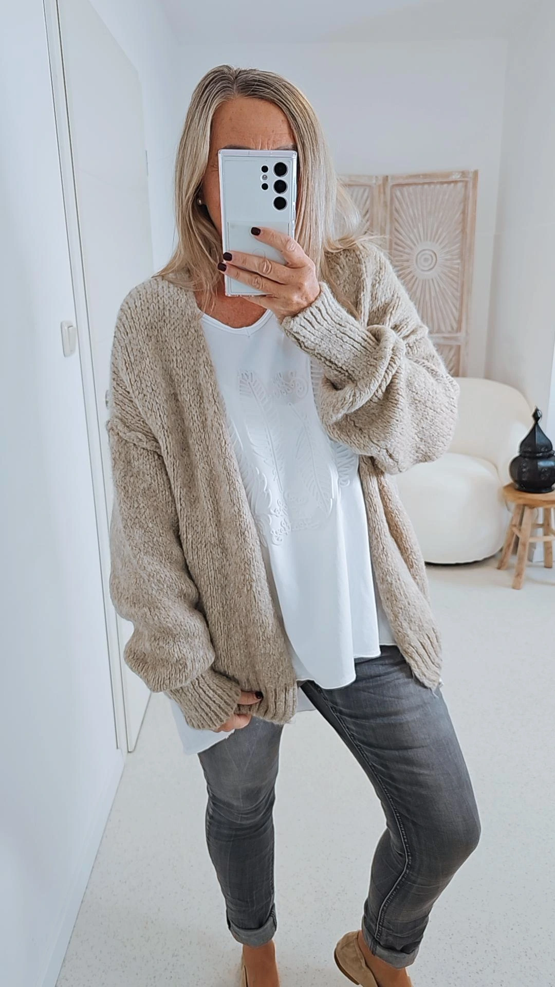 KNIT CARDIGAN NELA 34-42 Made in Italy kurze Strick Jacke Oversize