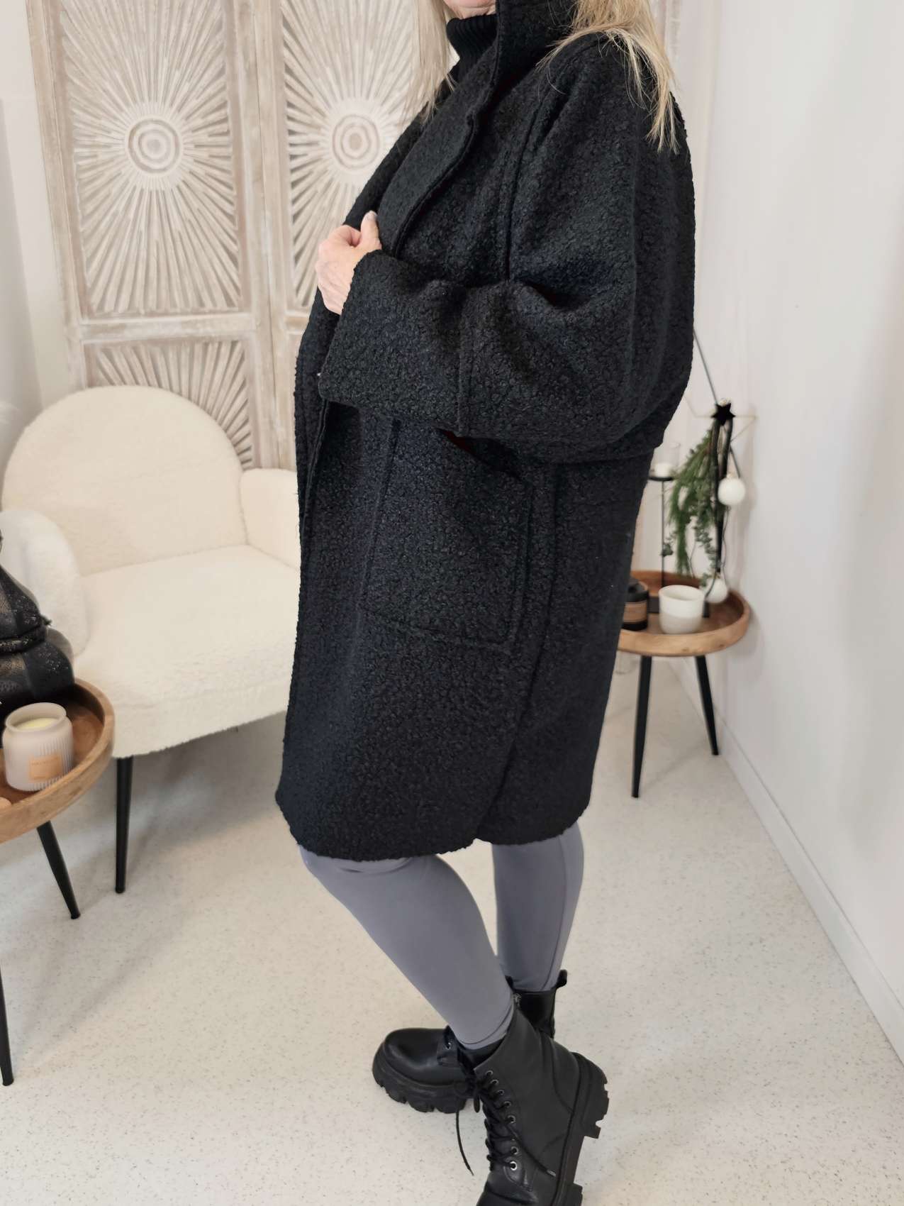 BACK AGAIN TEDDY COAT WICKY Mantel Jacke MADE IN ITALY 34-44 BACK AGAIN BACK AGAIN TEDDY COAT WICKY Mantel Jacke MADE IN ITALY 34-44 BACK AGAIN
