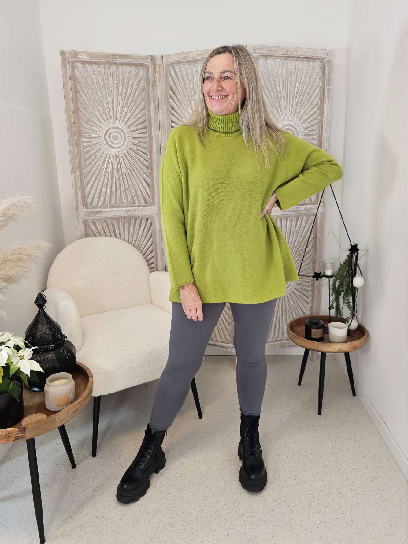 LIGHT KNIT ROLLKRAGEN ROSI Made in Italy 34 - 42 Pullover Turtleneck Sweater LIGHT KNIT ROLLKRAGEN ROSI Made in Italy 34 - 42 Pullover Turtleneck Sweater