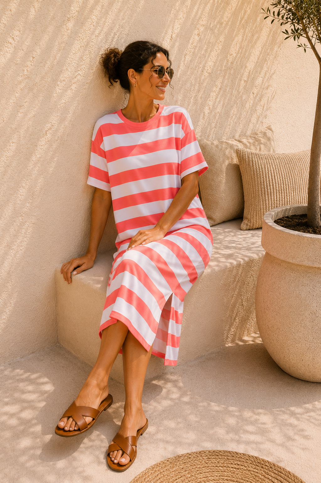 Shirtkleid „Neapel“ – Made in Italy 🇮🇹 | Stripes Streifenkleid | Größe ca. 34–44 🌸