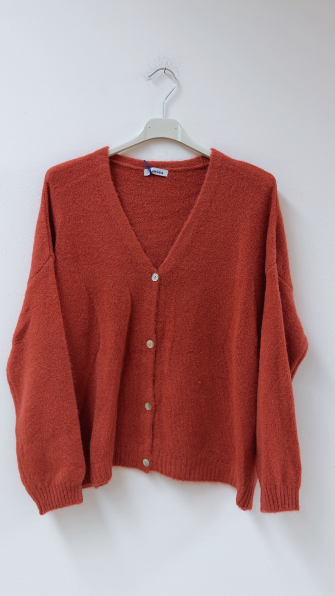 Agnetha – Oversize Alpaka Strickjacke | Made in Italya Cardigan  34-44