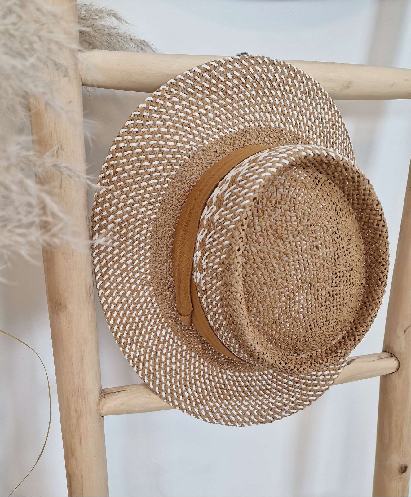 STROHHUT CARLOS NATUR Italy Design geflochtener Sonnenhut Sommerhut Mütze
