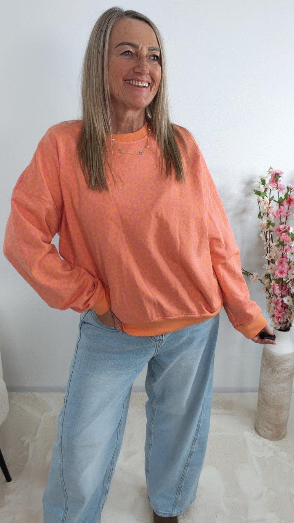 🐆💛💗Leo-Pullover Virelizia Made in Itlay 34-42/44 Sweatshirt Leo