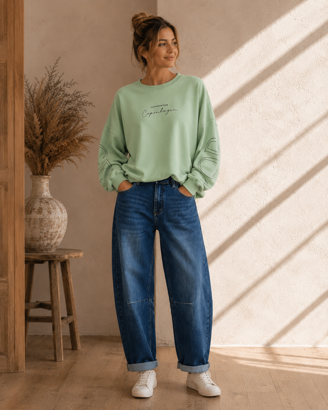 Sweatshirt Copenhagen I NO. SW0016 I lässiger Oversize-Look I Made in Italy 34-42/44