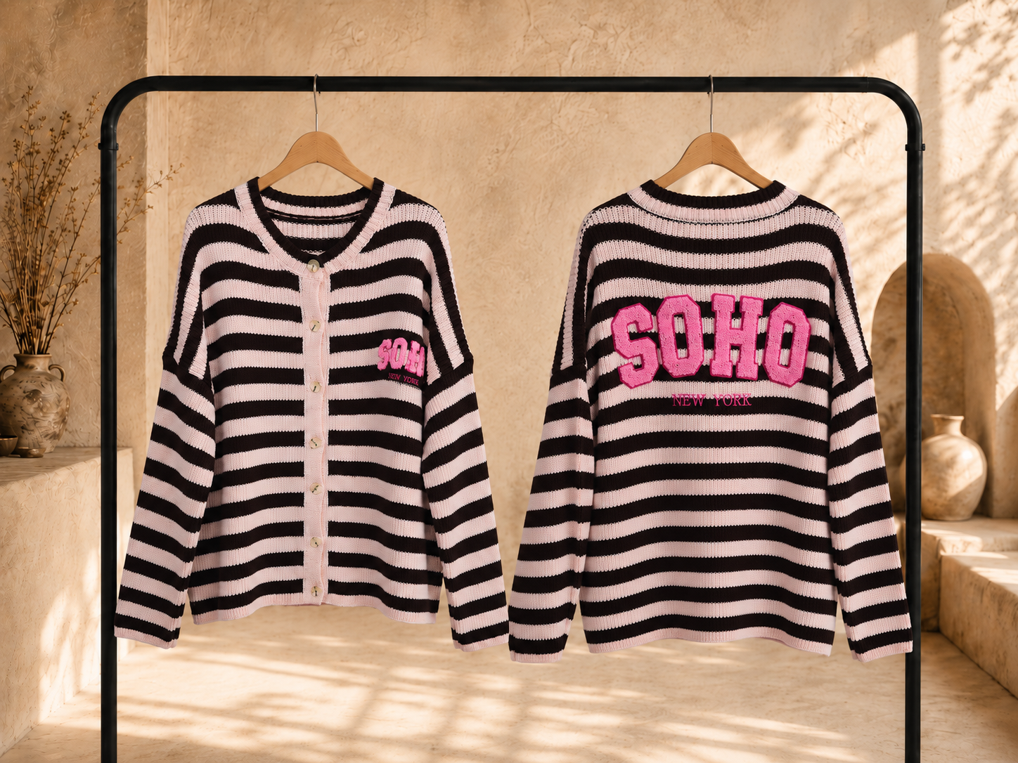 Strickjacke Yara - SOHO Stripes Made in Itlay 34-40/42 Cardigan