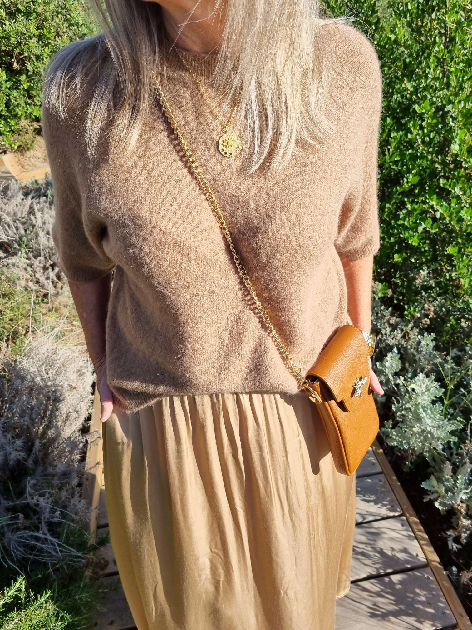 KURZARM PULLOVER ZITA CAMEL 34-42 Made in Italy edler Strickpullover Knit Sweater KURZARM PULLOVER ZITA CAMEL 34-42 Made in Italy edler Strickpullover Knit Sweater